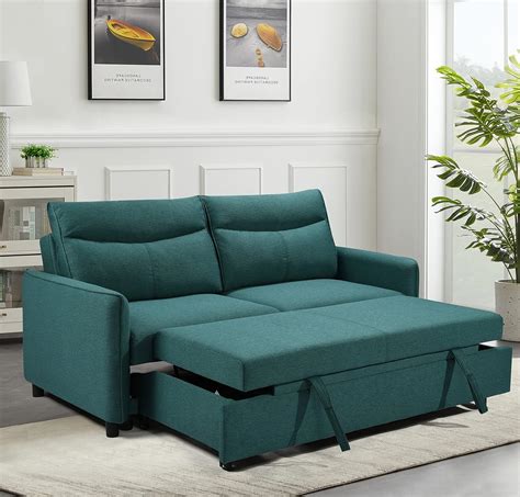 Amazon LCH Convertible Sleeper 3 In 1 Modern Fabric Loveseat