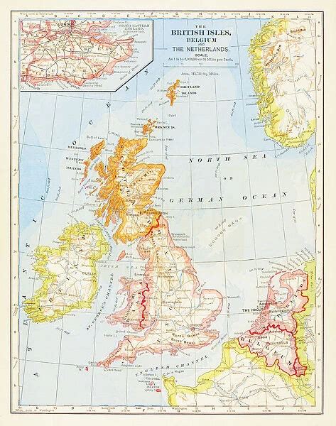 1883 British Isles Map Available As Framed Prints Photos Wall Art And
