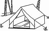 Tent Camping Coloring Drawing Wecoloringpage Clip Template Cartoon Getdrawings Snoopy Sketch Visit Printable Preschool Nice sketch template