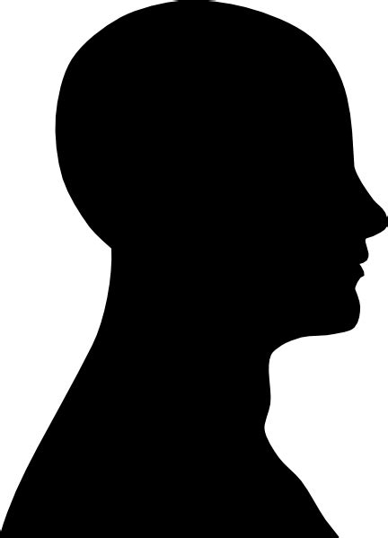 Human Head Silhouette Face Clip Art Face Outline Png Download 432599 Free Transparent