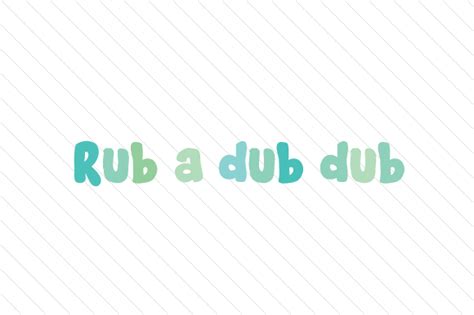 Rub A Dub Dub Svg Cut File By Creative Fabrica Crafts · Creative Fabrica