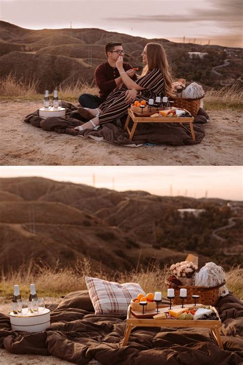 Date Night Idea For Cozy Outdoor Picnic At Sunset Picnic Date Night Picnic Romantic Picnics