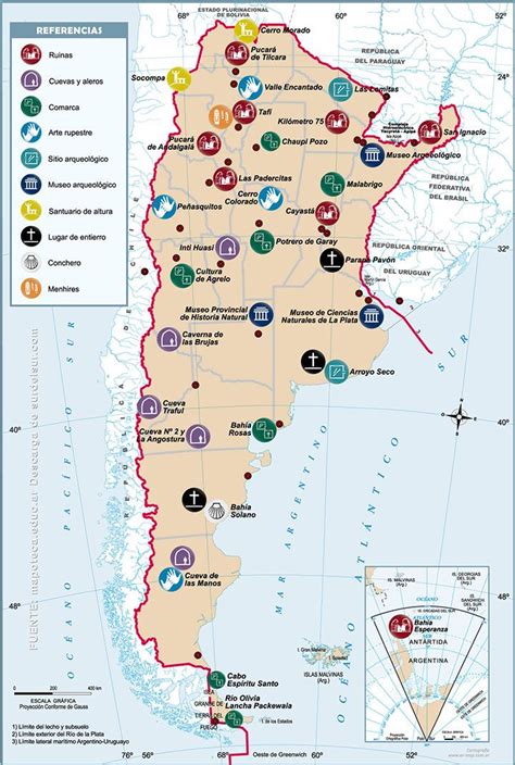 Mapas De Argentina Físicos Políticos Climáticos Y Regiones