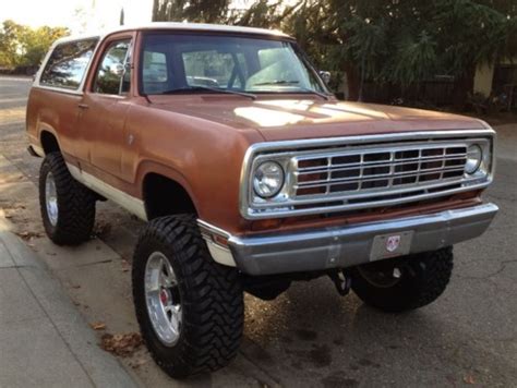 1974 Dodge Ramcharger For Sale Full Specs And Price