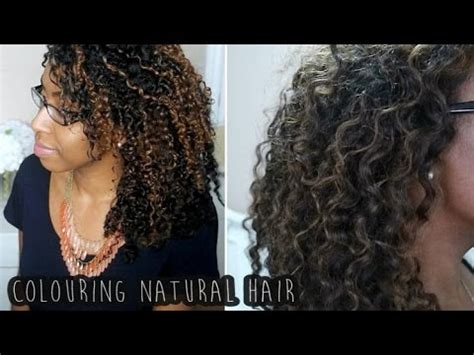 Or are bright pops of color more your bag? Dying Natural Hair at Home (DIY Highlights) - YouTube