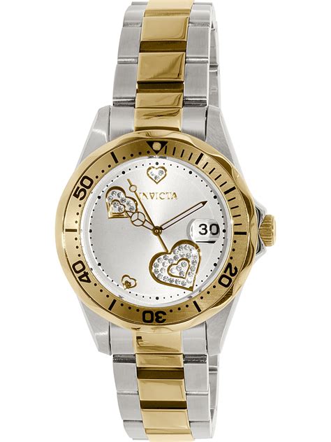 Invicta Invicta Womens Pro Diver 12287 Gold Stainless Steel Swiss