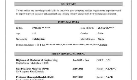 Terdapat beberapa laporan dari bahasa inggeris dan juga bahasa melayu. Contoh Resume Student Uitm Resume Lengkap Untuk Memohon ...