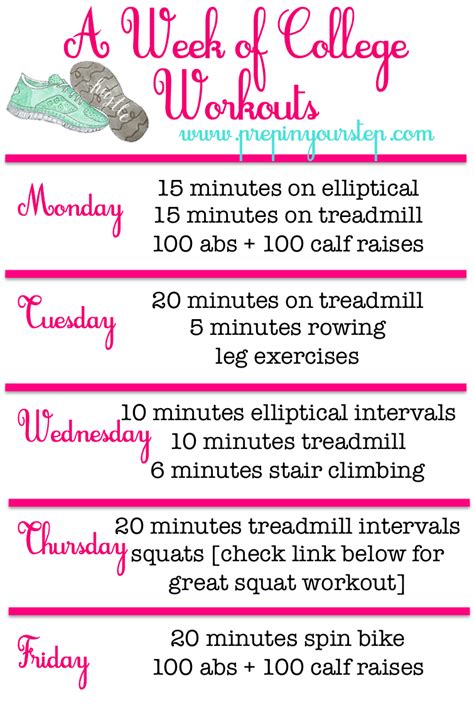 For most beginners, working out 6 days a week is simply overkill. Weekly (Gym) Workout Routine / "Fit" For A College Girl ...