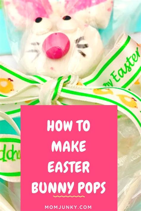 Easy Easter Bunny Pops Recipe Recipe Diy Easter Treats Easy Easter