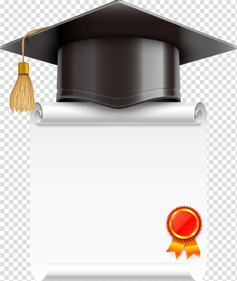 Black Academic Hat On Paper Pop Art Square Academic Cap Graduation
