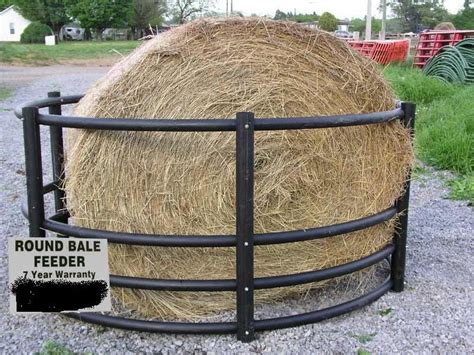 Viewing A Thread Plastic Round Bale Feeders