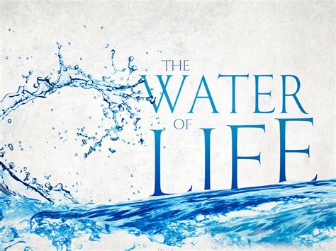 Water Of Life Wholenessonenessjustice