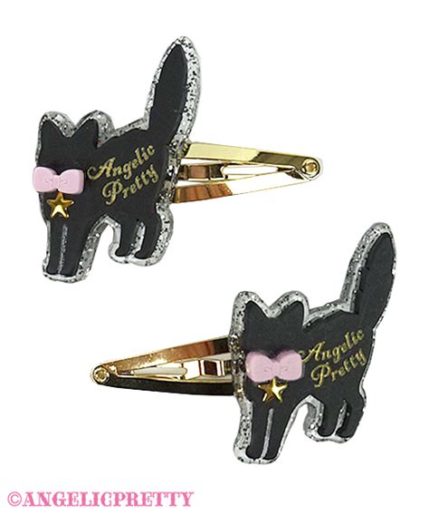 Angelic Pretty Ap Little Cat Hairpin Pink Hair Clips And Pins Lace