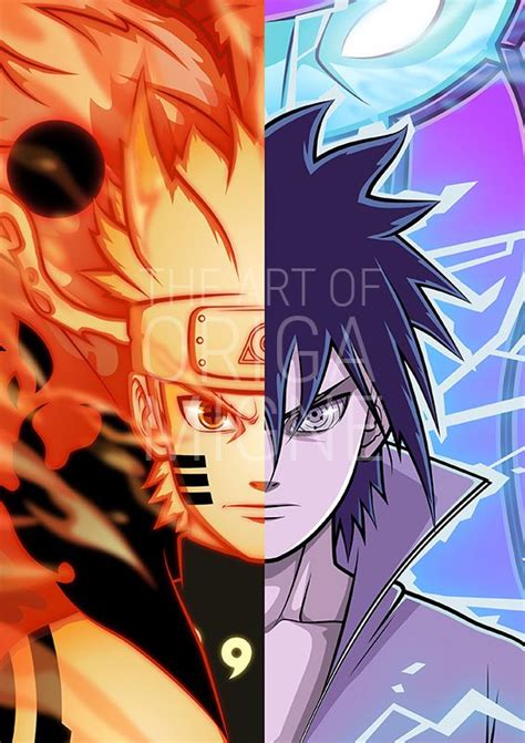 Naruto Vs Sasuke Naruto Vs Sasuke Art Naruto Naruto And Sasuke