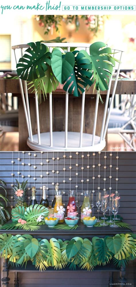 Get Your Party Sizzlin With This Tropical Paper Leaf Garland Paper