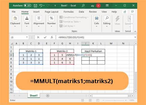 Tutorial Perkalian Matriks Di Excel Mudah Aquatoyou Com