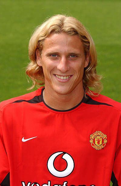 A Portrait Of Diego Forlan During The Manchester United Official