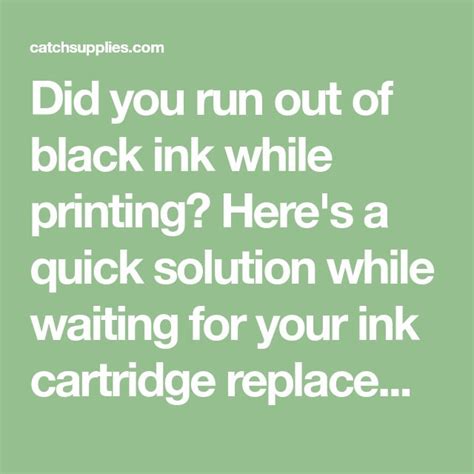How To Make Epson Printer Print Without Black Ink Ink Cartridge