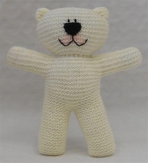 Easy To Knit Teddy Bear Pdf Pattern Suitable For Beginner Etsy