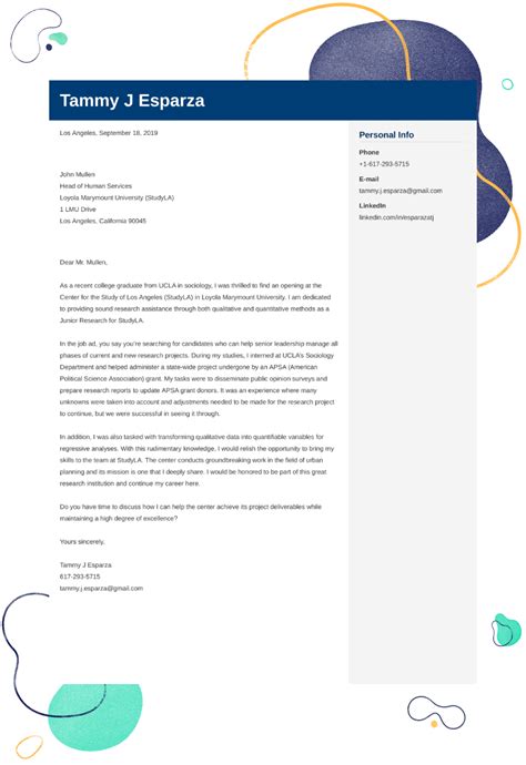 Research Assistant Cover Letter Examples And Ready To Use Templates