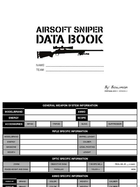 Sniper Data Book Ver41 Telescopic Sight Sniper