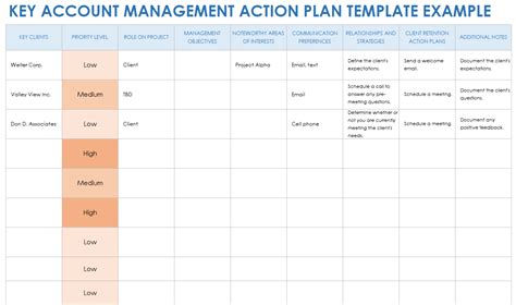 Free Account Planning And Management Templates Smartsheet Sales