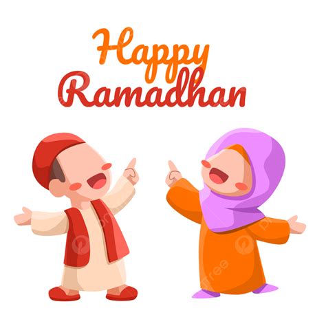 Feliz Ramadán Musulmán Niños Niño Niña Png Niños Musulmán Ramadhan