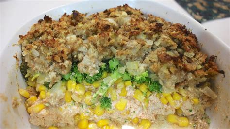 If you put your chicken on top of the stuffing, the juices soak down into the stuffing to come out with the right consistency. Easy Chicken and Stuffing Casserole: Simple One Dish ...