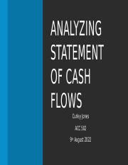 Analyzing Statement Of Cash Flows Pptx ANALYZING STATEMENT OF CASH