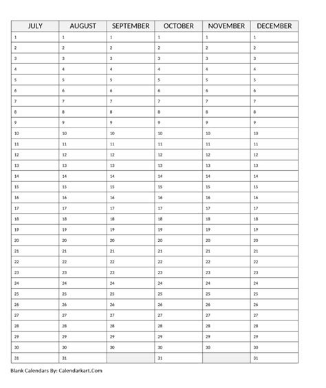 Printable Blank Calendar Monthly Planner Printable Calendar Templates