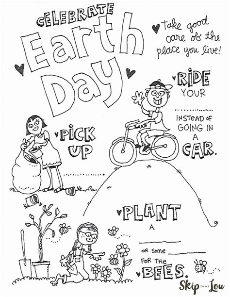 Earth Day Coloring Pages Skip To My Lou