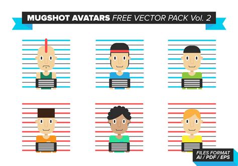 Search public records powered by personal info check. Mugshot Avatars Free Vector Pack Vol. 2 - Download Free ...