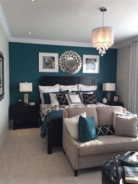 A small master bedroom doesn't have to be a problem. Teal bedroom inspiration | Teal Times | via ...