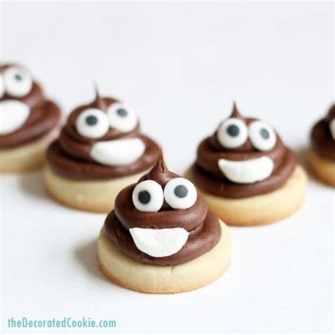 Poop Emoji Cookies Mini Cookies For An Emoji Party