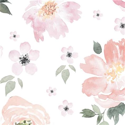 Anewall Pretty In Pink Modern Classic Pastel Floral