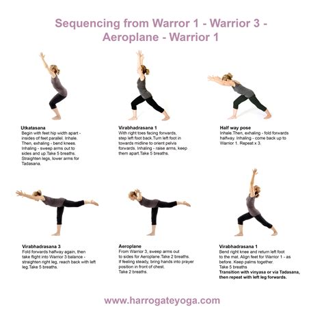 Sequencing From Warrior 1 Warrior 3 Aeroplane Warrior 1 Warrior