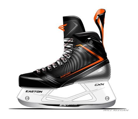 Easton Mako Hockey Skates On Behance Sneakers Sketch Shoe Sketches