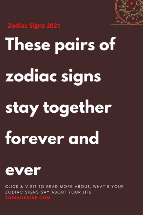 These Pairs Of Zodiac Signs Stay Together Forever And Ever Read Catalogs
