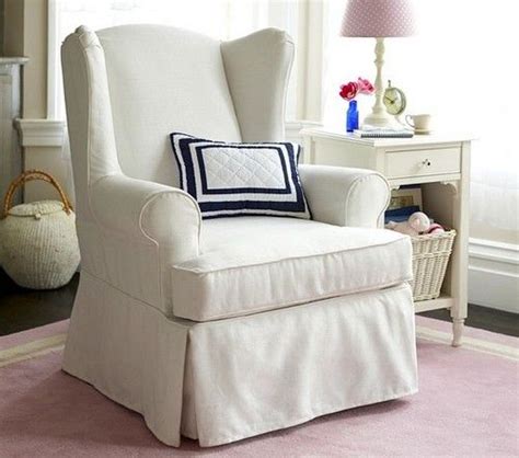 Furniture cover fabric selection includes durable twills and denim, luscious suedes, solids, prints, and. wingback chair slipcovers white | Slipcovers for chairs ...