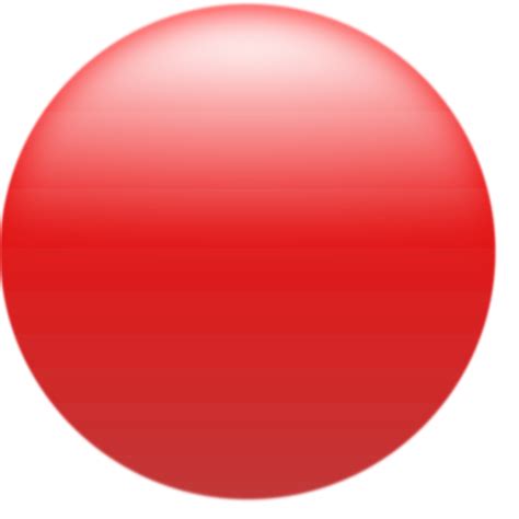 Simple Glossy Circle Button Red Png Clip Art Simple