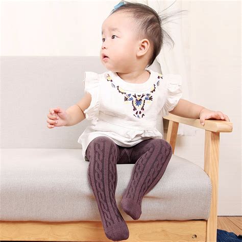 0 4 Year Infant Soft Cotton Baby Girl Tights Newborn Casual Solid Warm