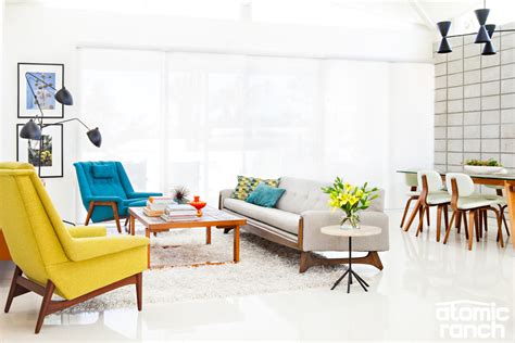 6 Pieces To Recreate This Palm Springs Style Colorful Living Room