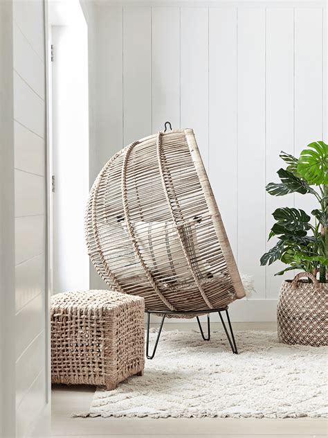 Round Rattan Cocoon Chair Decoración De Unas Muebles Para El Hogar