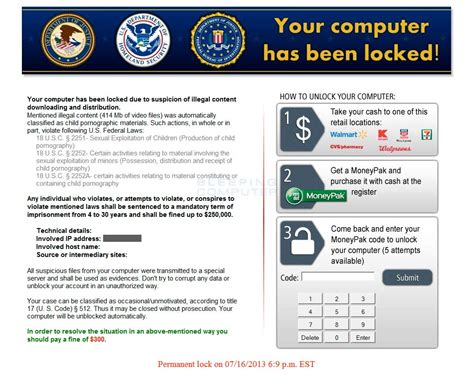 Your Computer Has Been Locked Ransomware Removal Guide