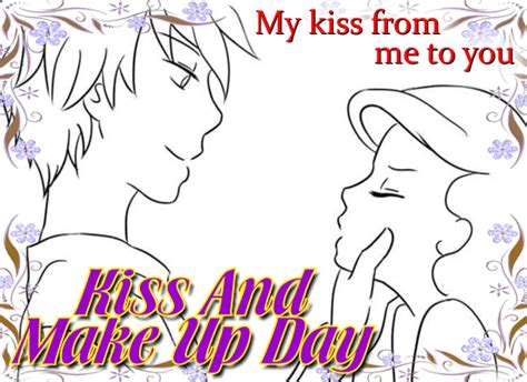 My Kiss From Me To You Free Kiss And Make Up Day Ecards 123 Greetings