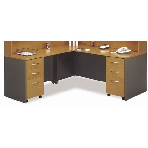 Bush Business Furniture Series C 3 Piece 72 L Shape Desk Set In