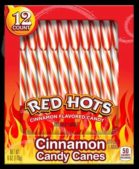 red hots cinnamon candy canes 6 oz 36 count