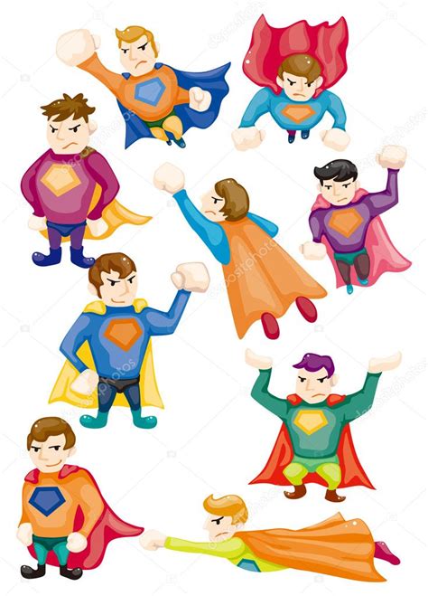 Cartoon Superman Icons — Stock Vector © Mocoo2003 8290133