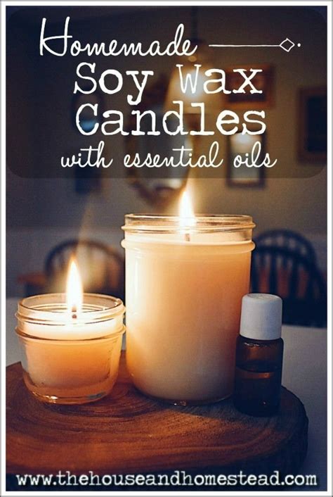 Maybe you would like to learn more about one of these? Homemade Soy Candles with Essential Oils | The House ...