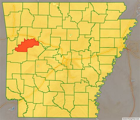 Map Of Logan County Arkansas